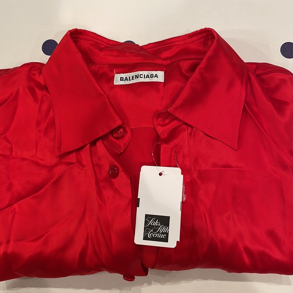 Balenciaga Silk Satin Shirt - Picture 5 of 5